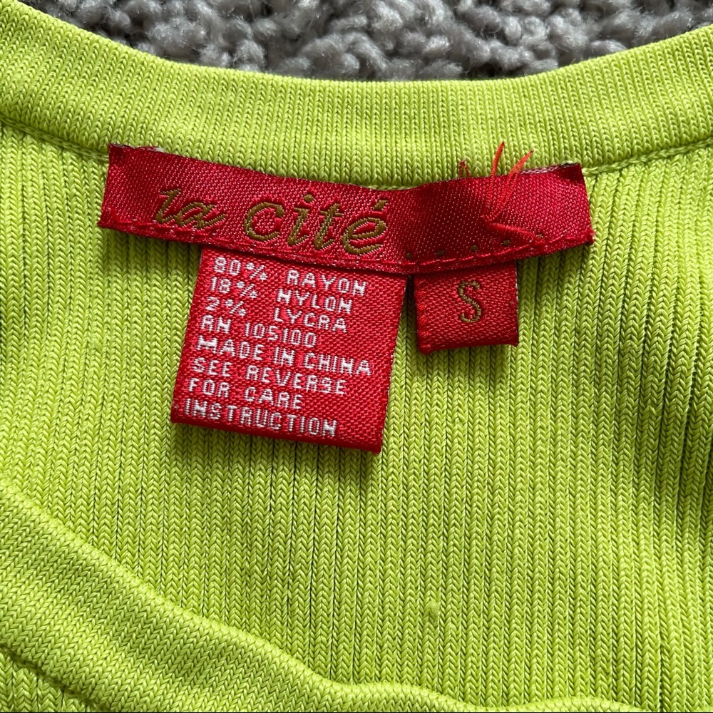 Vintage Lime Green Top - Picture 5 of 12